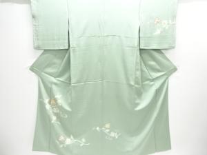 唐花模様刺繍訪問着